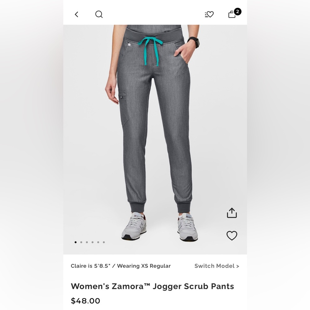 Figs Zamora Scrub bottoms size small